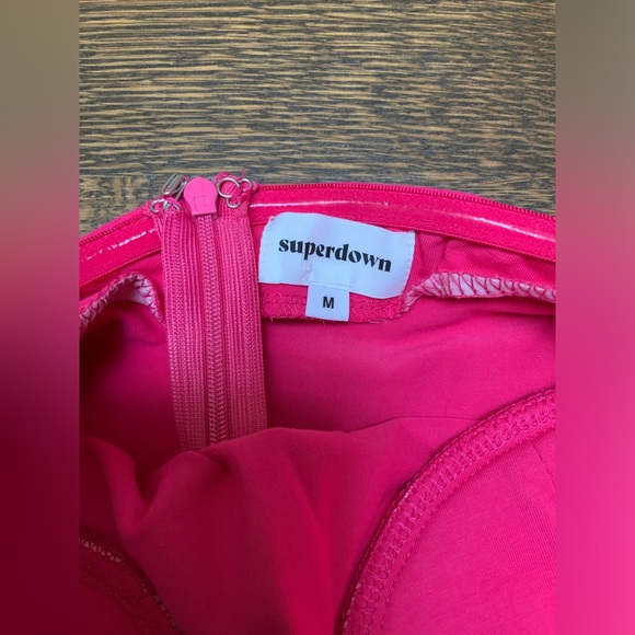 SUPERDOWN REVOLVE Stef Bustier Strapless Bodysuit Hot Pink Women’s Size Medium - Picture 9 of 15